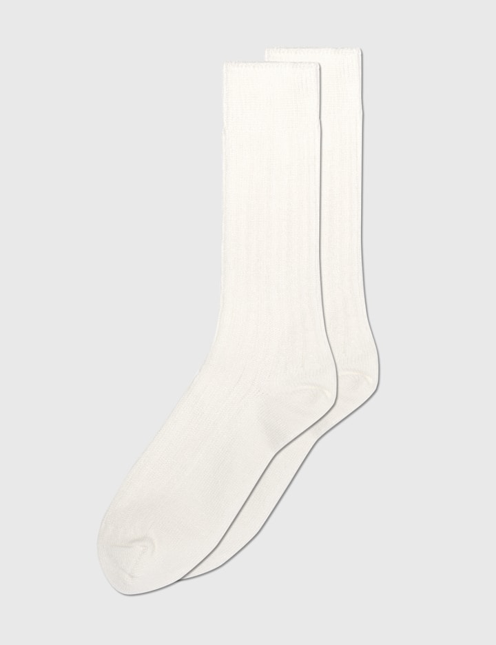 ROTOTO - Linen Cotton Ribbed Crew Socks | HBX - Globally Curated ...