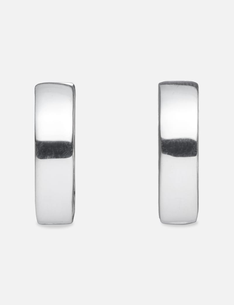 人気！HATTON LABS シルバー Small Edge フープピアス HATTON LABS Edge Hoop Earrings ピアス｜トゥモローランド 公式通販