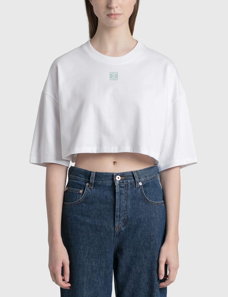 Loewe - クロップド アナグラム Tシャツ | HBX - ハイプビースト