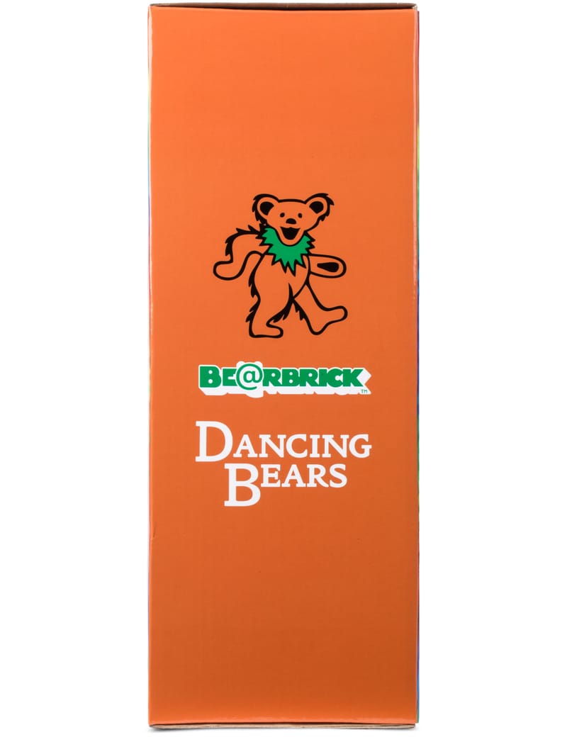 Medicom Toy - Orange 400% Grateful Dead Dancing Bears Be@rbrick