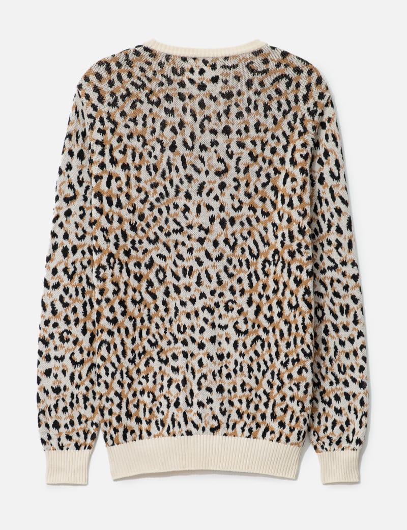 Wacko Maria - LEOPARD MOHAIR CARDIGAN ( TYPE-1 ) | HBX