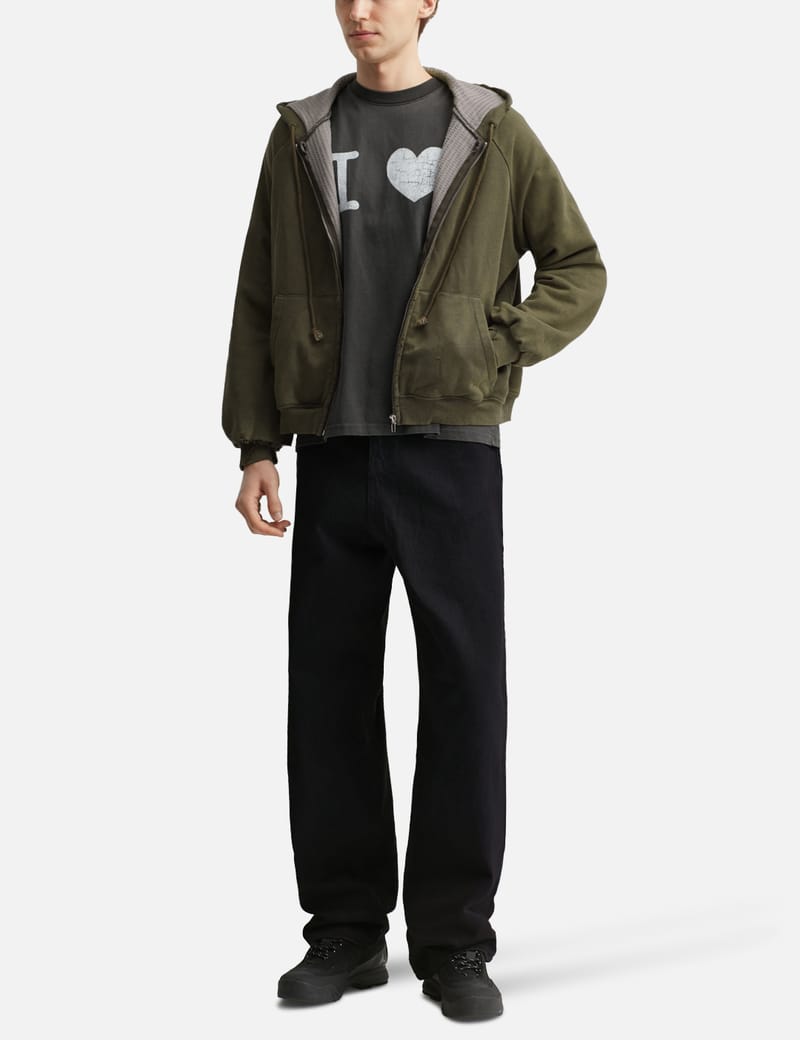 Basketcase Hench Thermal Lined Zip-Up Hoodie - Warm 100% cotton