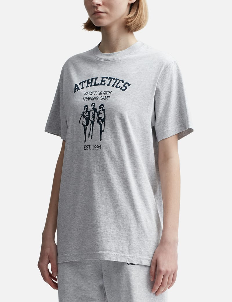 美品‼︎ Sporty&amp;Rich Tシャツ Sporty & Rich ロゴ Tシャツ | グレー | FARFETCH JP