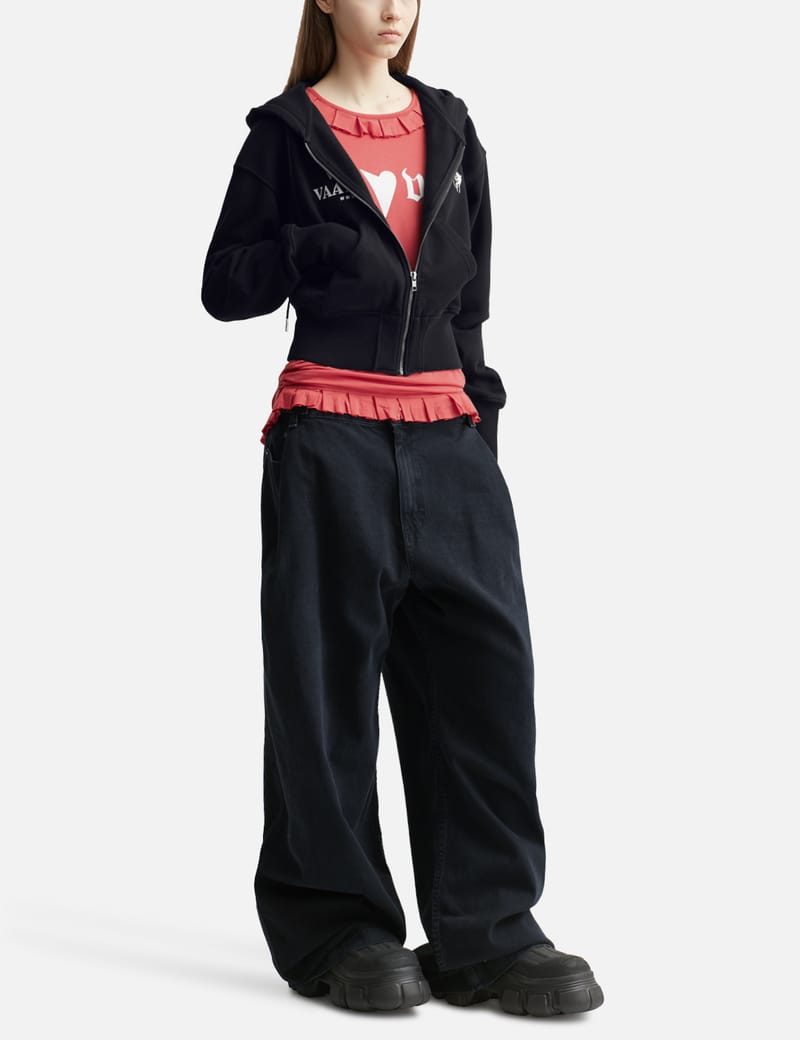 OPEN YY Women's Cargo Pocket Jeans in Black OPEN YY