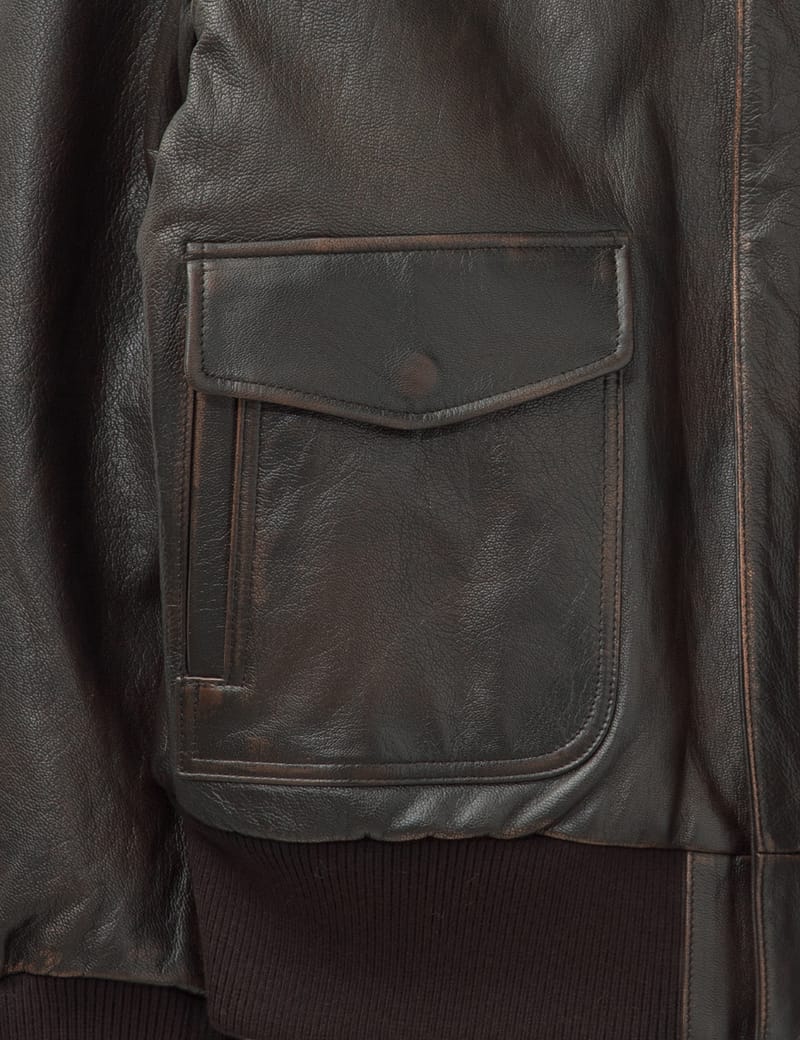 の*し様 coor レザージャケット　ダークブラウン COOR - Vintage Cow Skin A-2 Leather Jacket | HBX