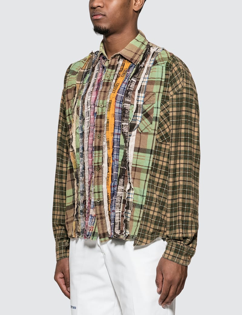 Needles - Ribbon Cuts Flannel Shirt | HBX - Globally Curated