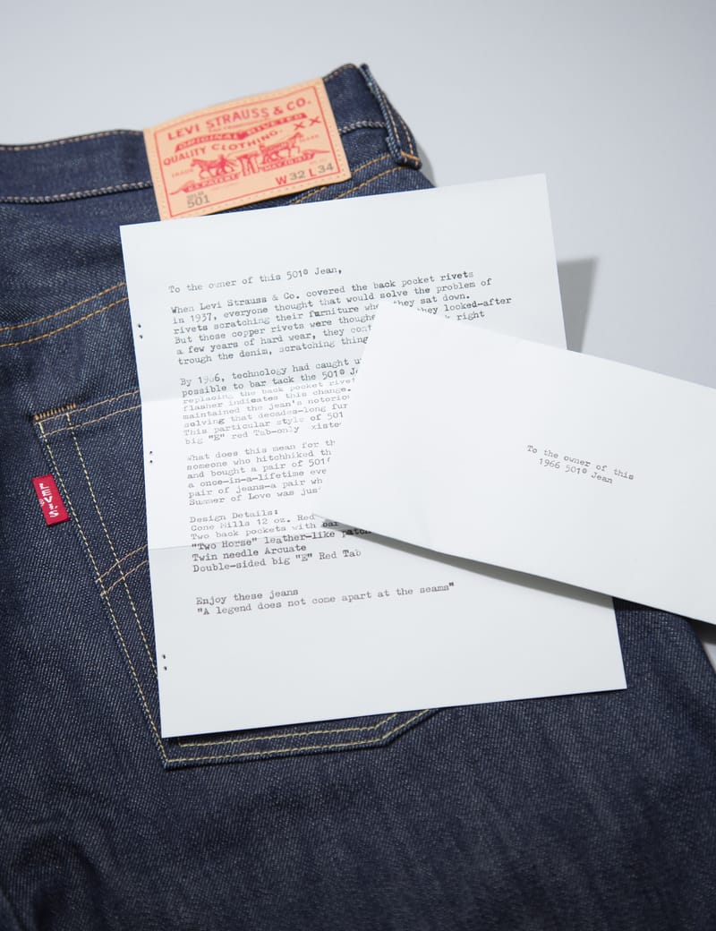 Levi's Vintage Clothing - Rigid 1966 501 Slim Fit Jeans Levi's Vintage Clothing - Rigid 1966 501 Slim Fit Jeans