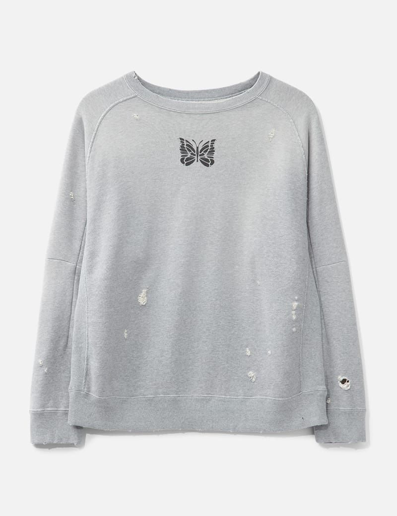 Needles Deconstructed Sweatshirt - Relaxed French-terry crew with