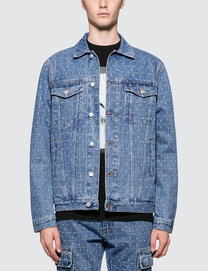 1017 ALYX 9SM - Logo Check Denim Jacket | HBX - ハイプビースト