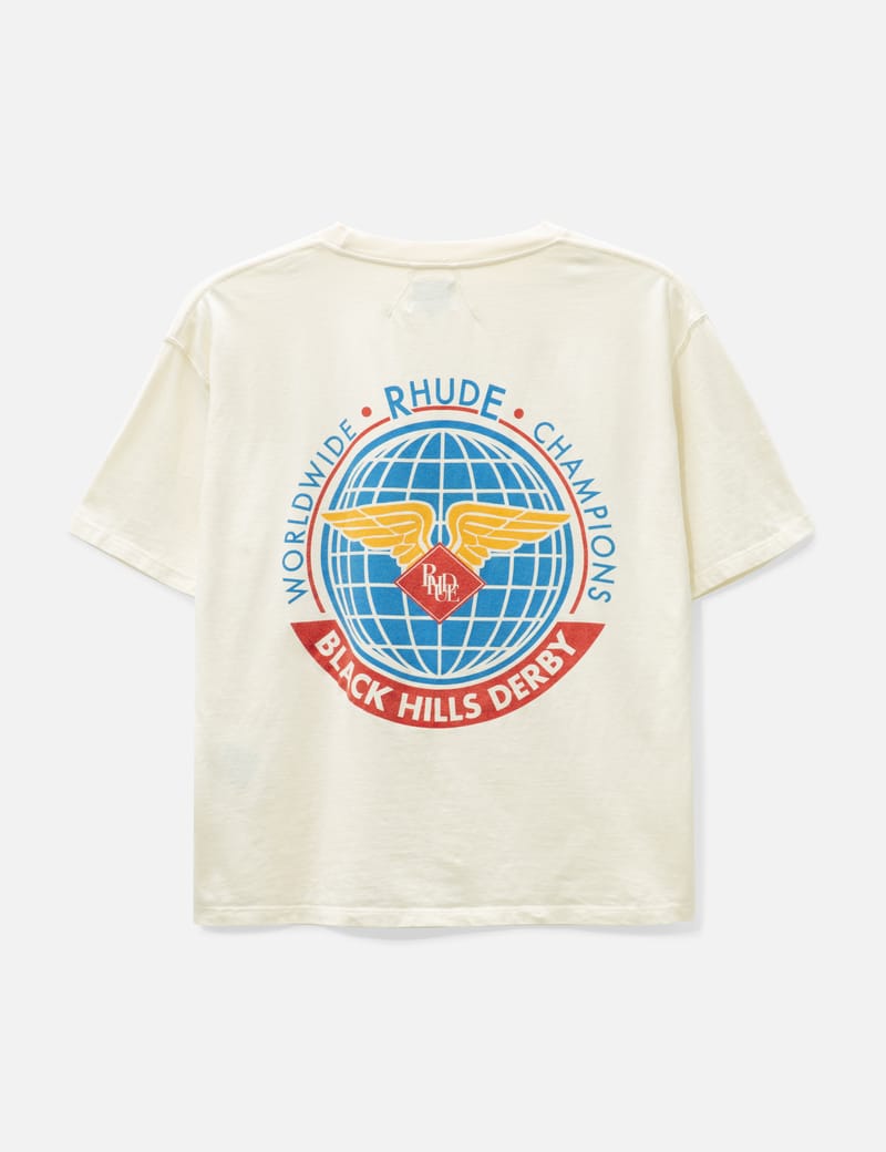 Rhude - RHUDE WORLDWIDE T-SHIRT | HBX - Globally Curated Fashion