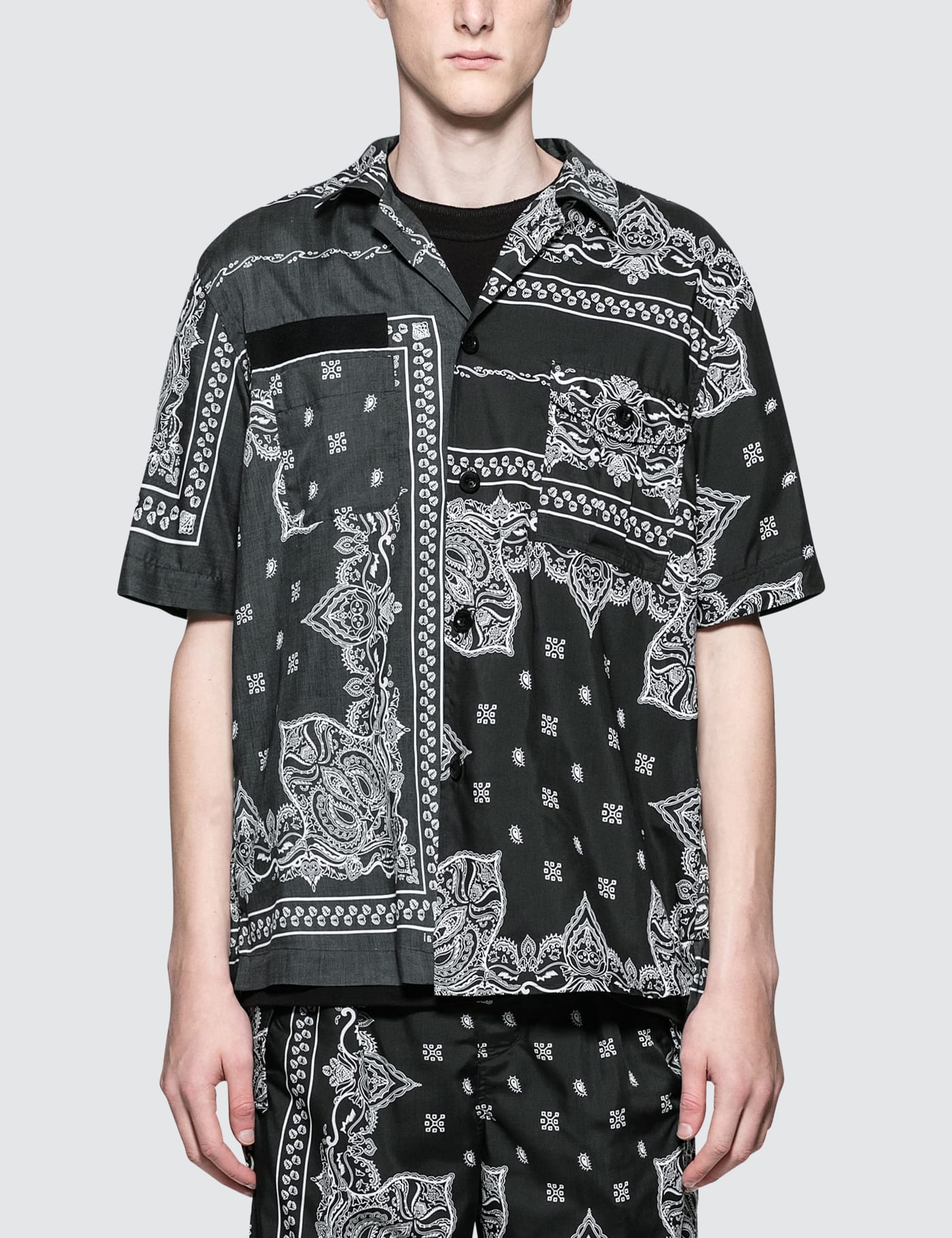Sacai - Bandana Print Shirt | HBX - Globally Curated Fashion and 
