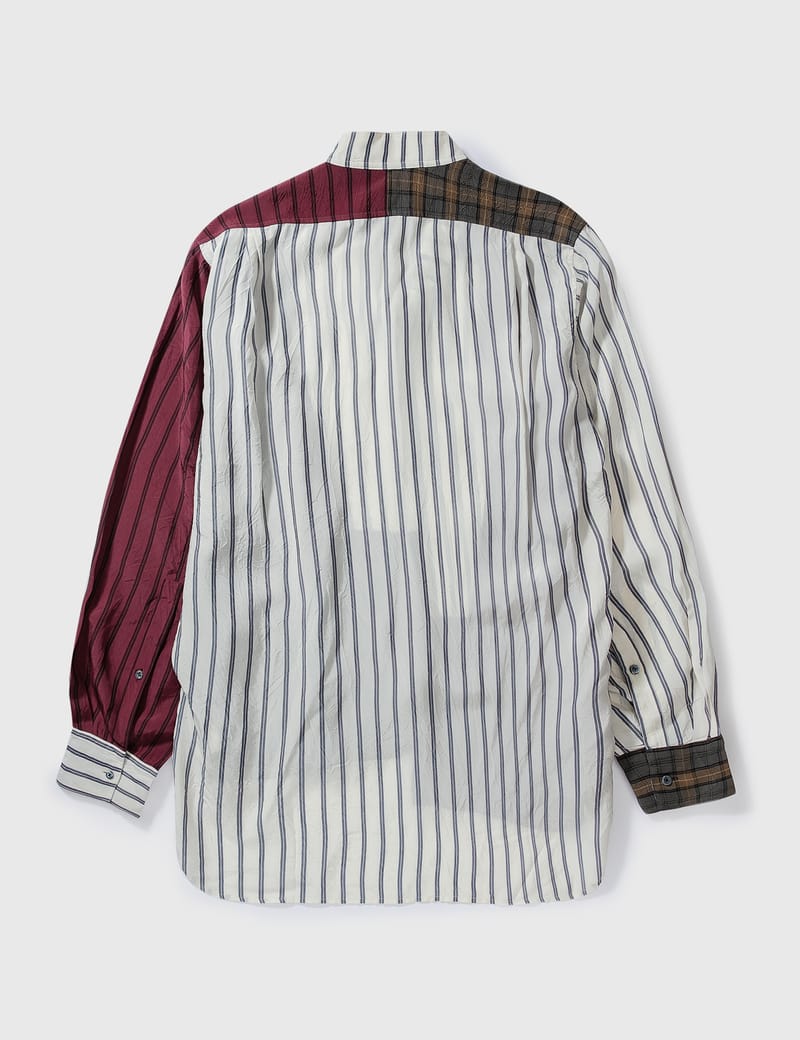 Loewe - Viscose Stripe Patchwork Shirt | HBX - Globally Curated