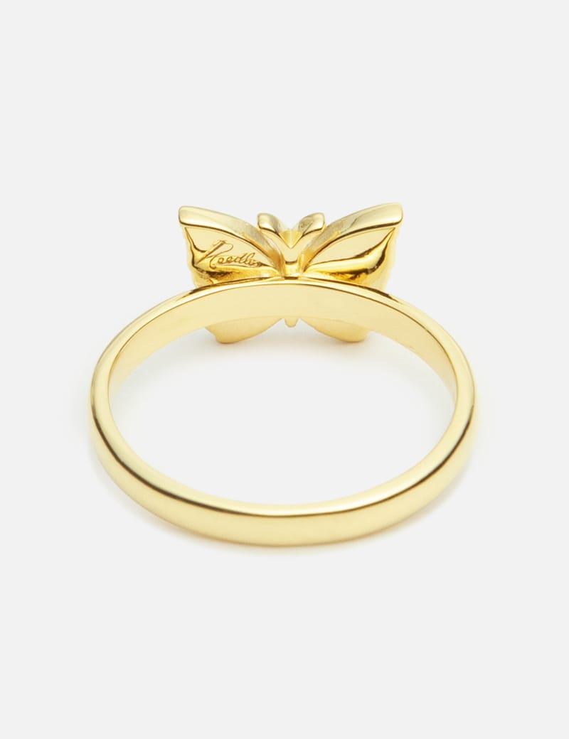 Needles - Gold Papillon Ring | HBX