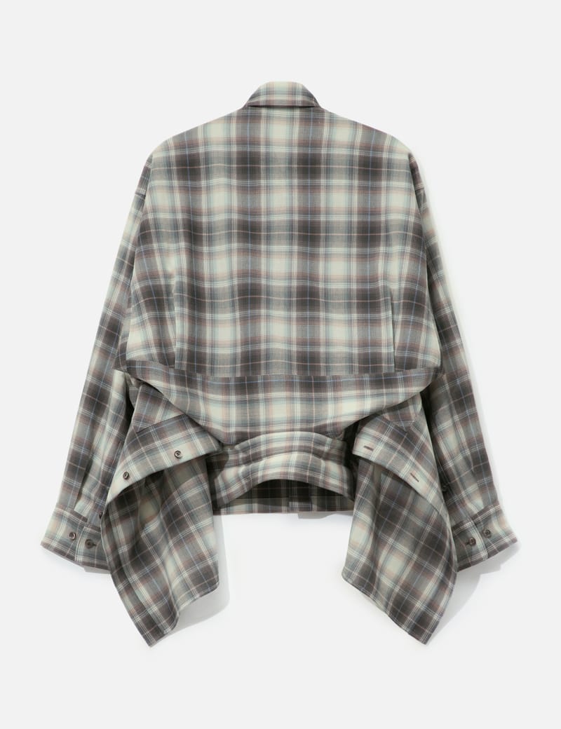 Beautiful People Double-End Fresco Flannel Check Shirt - ライト