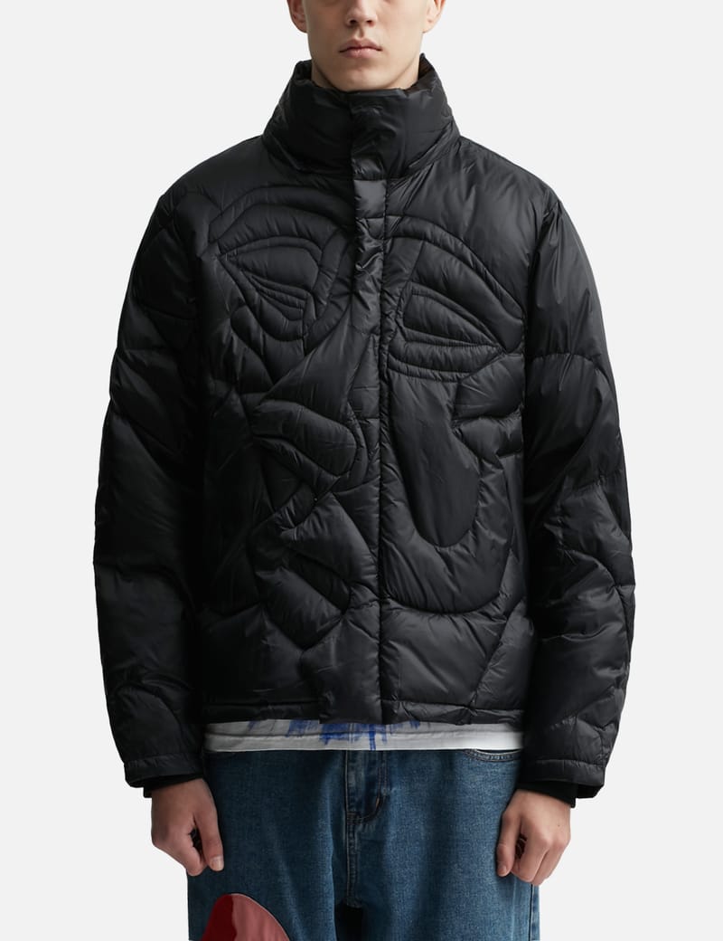 KidSuper Kissing ダウンジャケット ブラック KidSuper Kissing Puffer Jacket | Black | FARFETCH