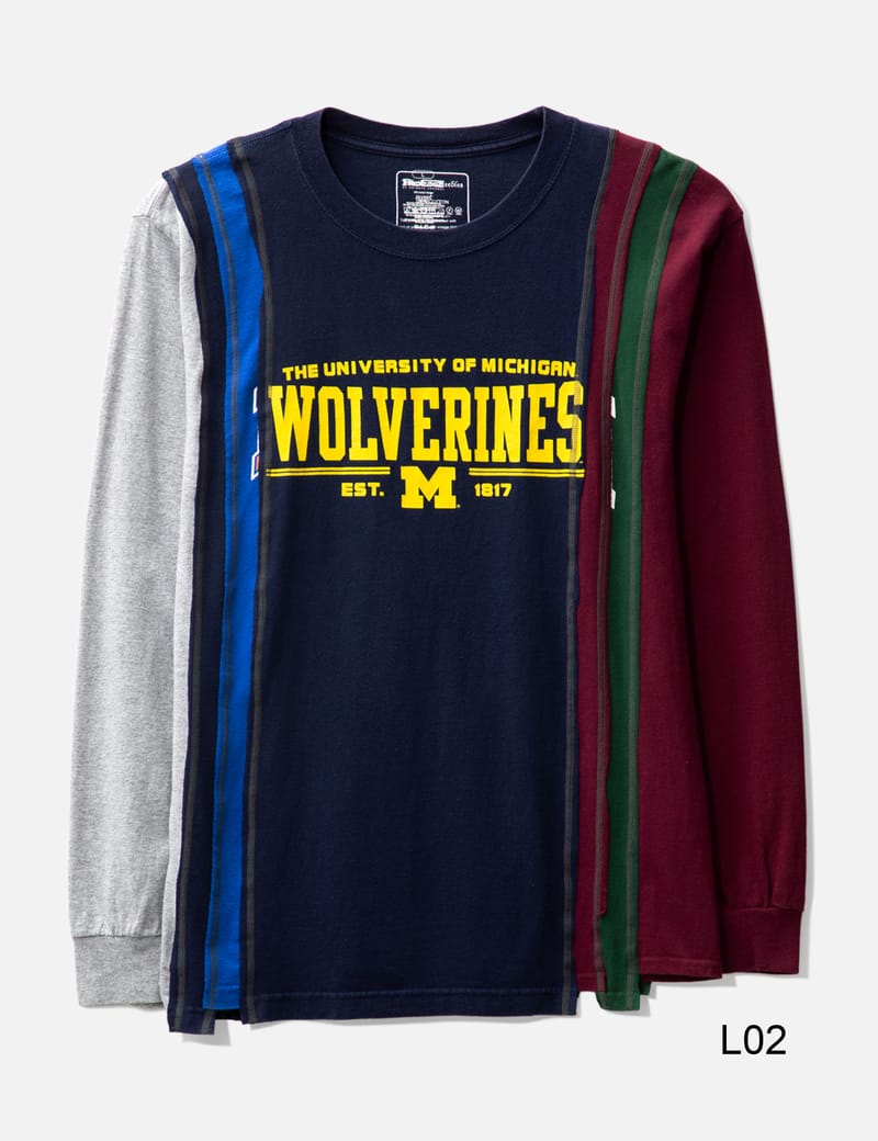 カットソー(長袖/七分) Needles - NEEDLES / Longsleeve U-neck Tee xs NEEDLES Purple U-Neck Long Sleeve T-Shirt Needles