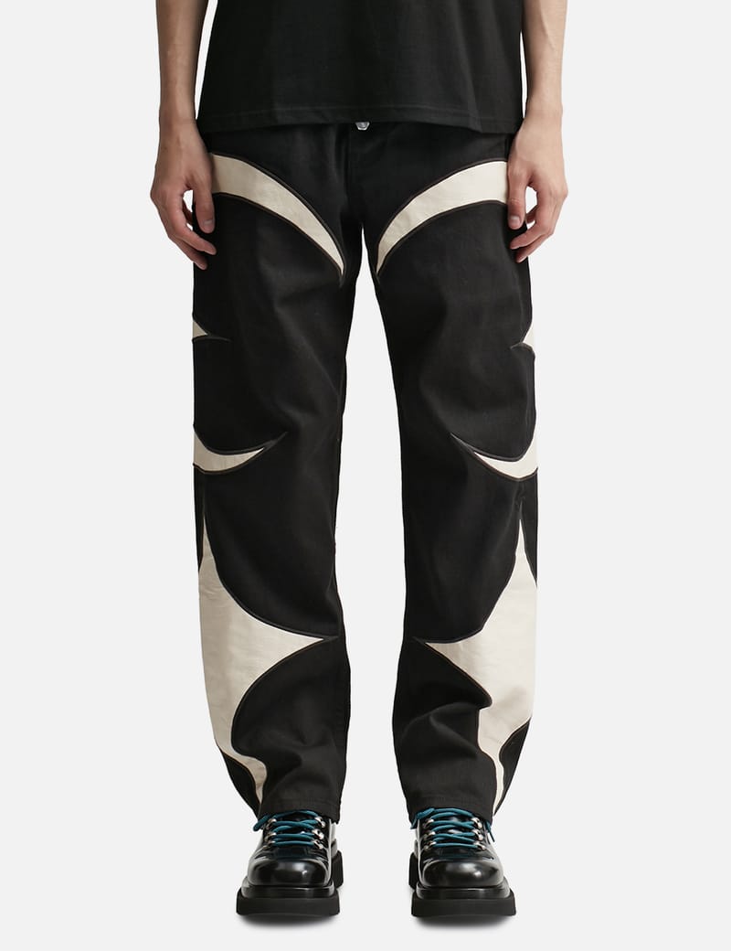 THUG CLUB - TC LEATHER DENIM PANTS | HBX - Globally Curated