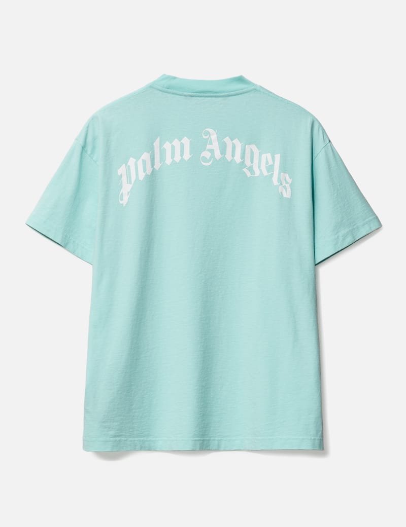 Palm Angels neck-logo T-shirt | White | FARFETCH