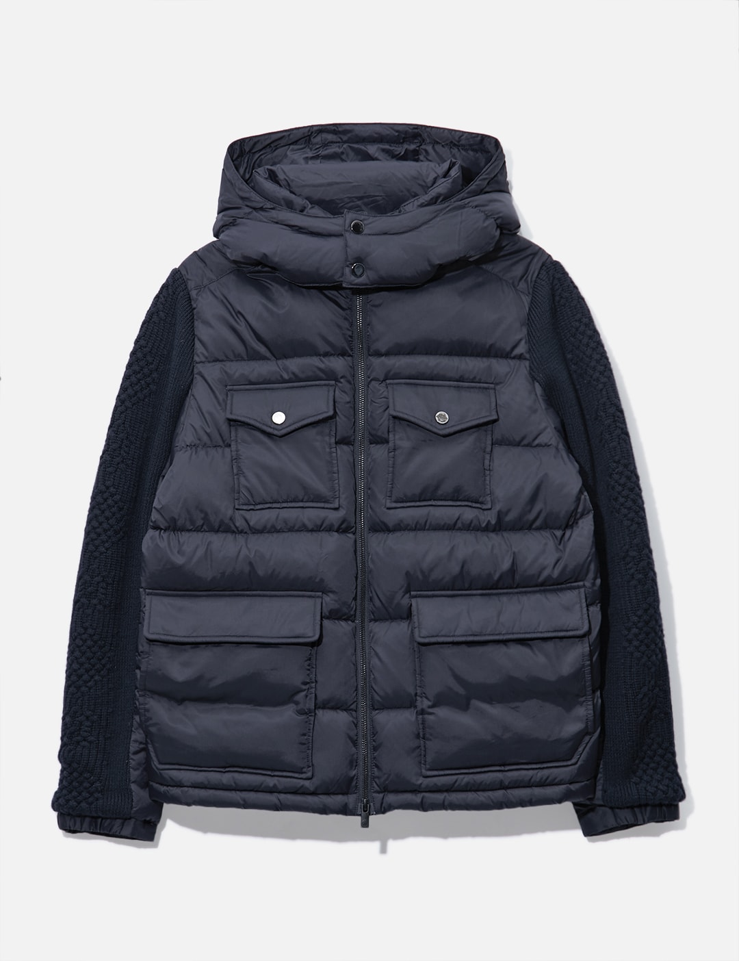 Shanghai Tang - Shanghai Tang Down Jacket with Knitted Sleeves | HBX ...