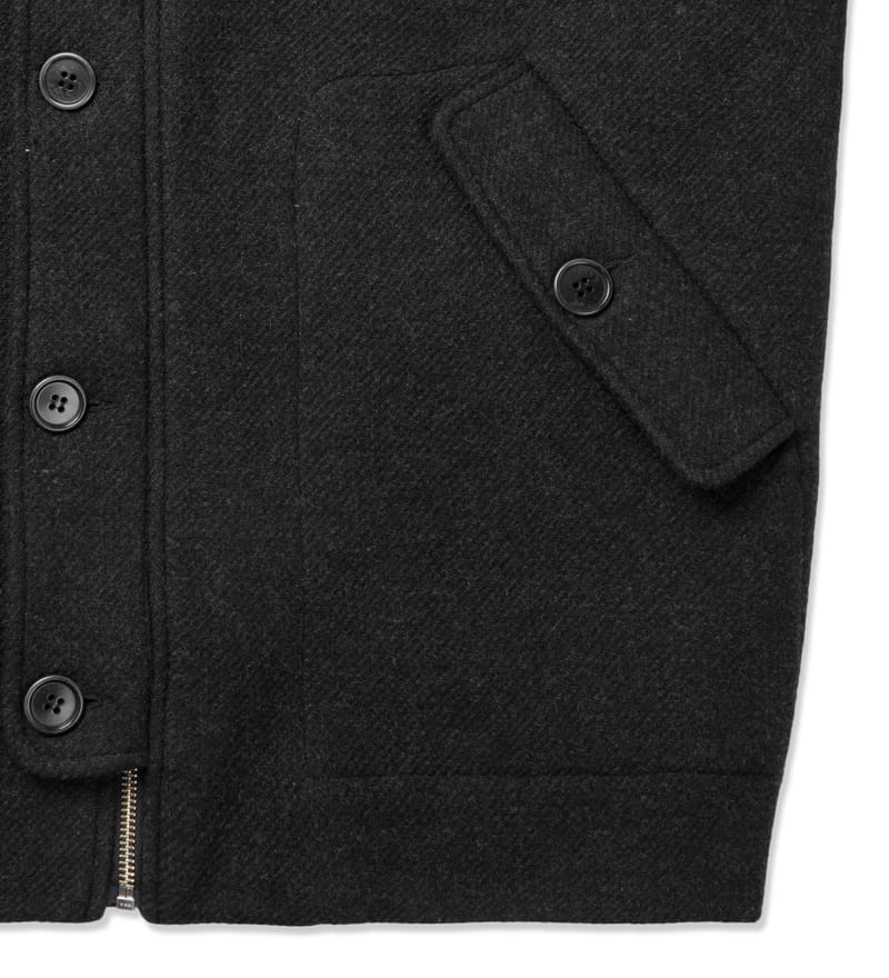 Henrik Vibskov - Antracite Melange Match Bomber Jacket | HBX