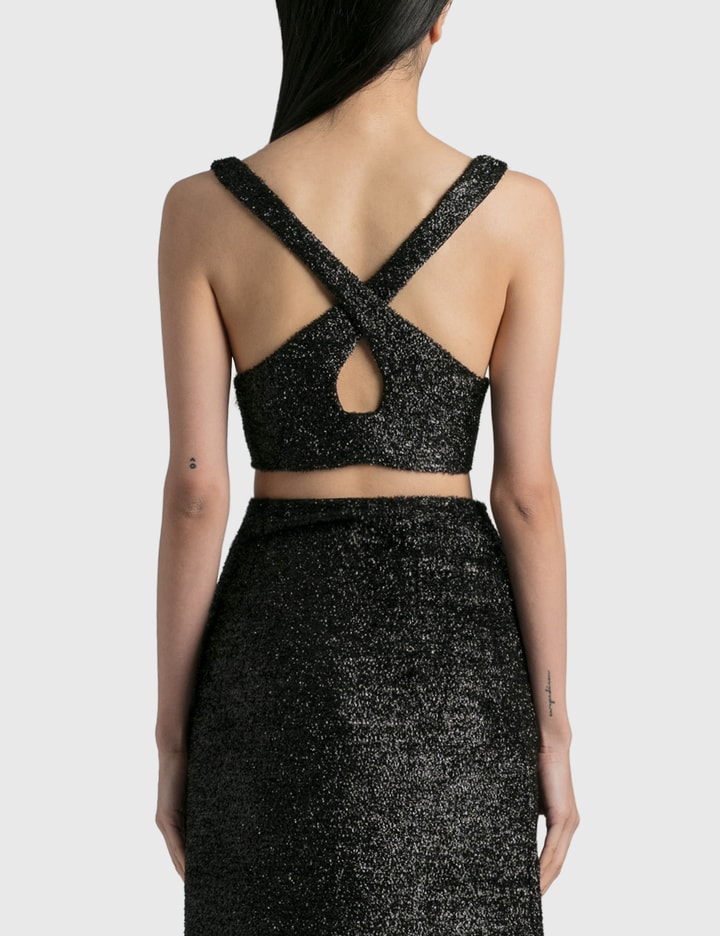 Ganni Sparkle Crop Top HBX Globally Curated Fashion and Lifestyle