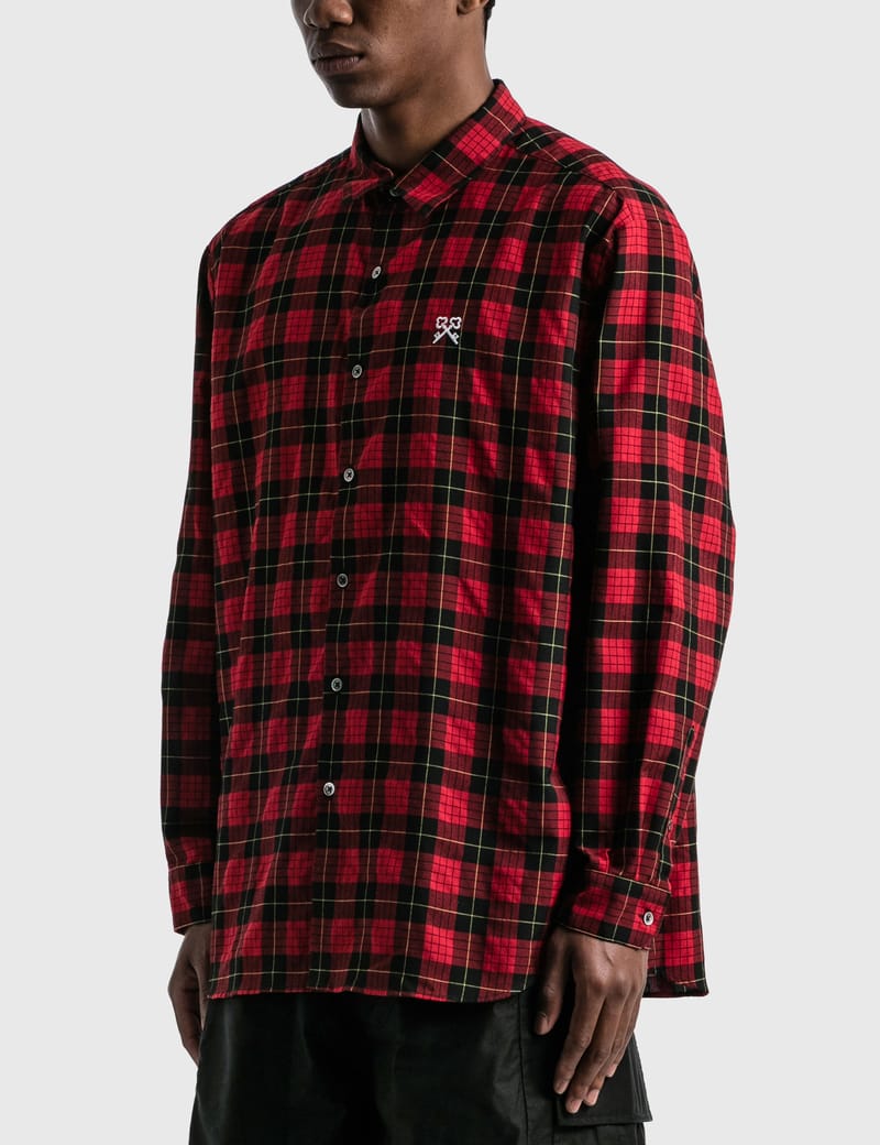 uniform experiment - Baggy Regular Collar Check Shirt | HBX