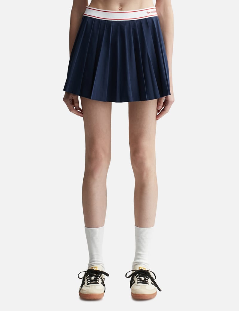 Sporty & Rich - Serif Logo Pleated Skirt | HBX - Globally