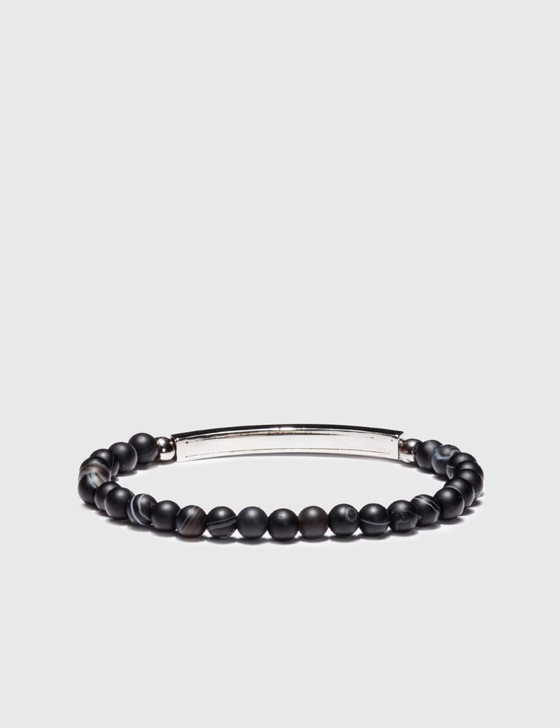 Alexander McQueen - Beaded Skull Bracelet | HBX - Globally