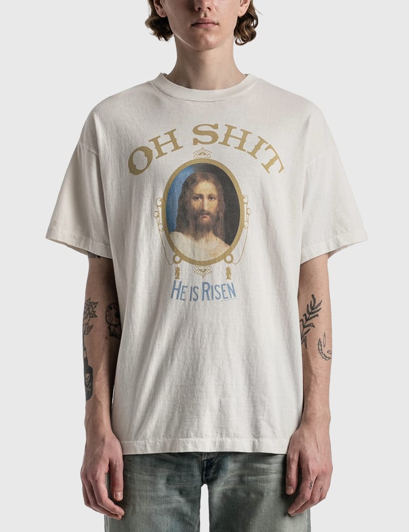 Saint Michael - OH SHIT SHORT SLEEVE T-SHIRT | HBX - Globally