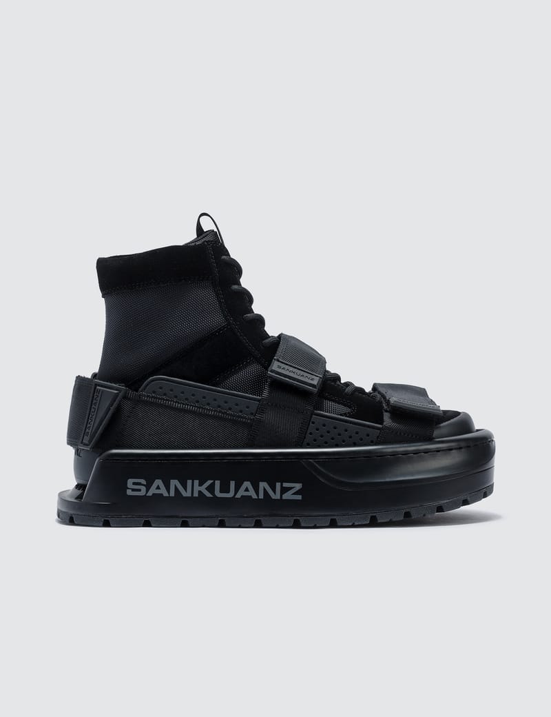 Amazon.com | SANNAX Men's High Top Fashion Sneakers Lace Up