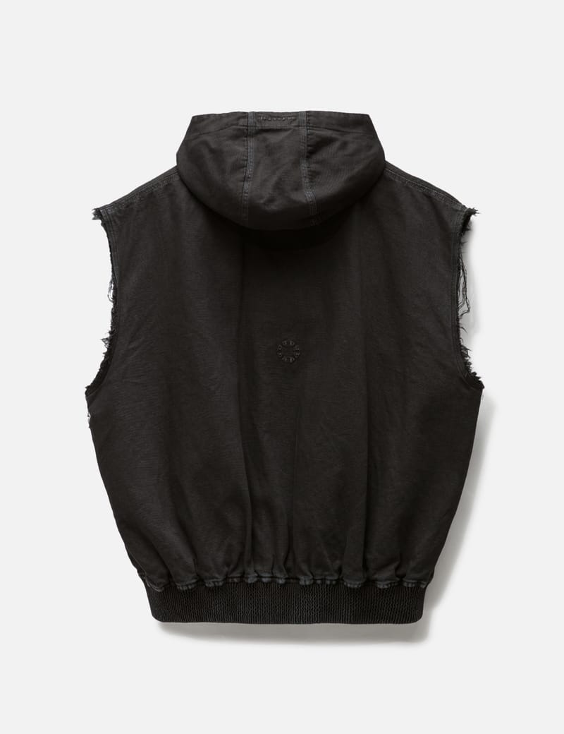 Sleeveless hooded jacket men's hot sale