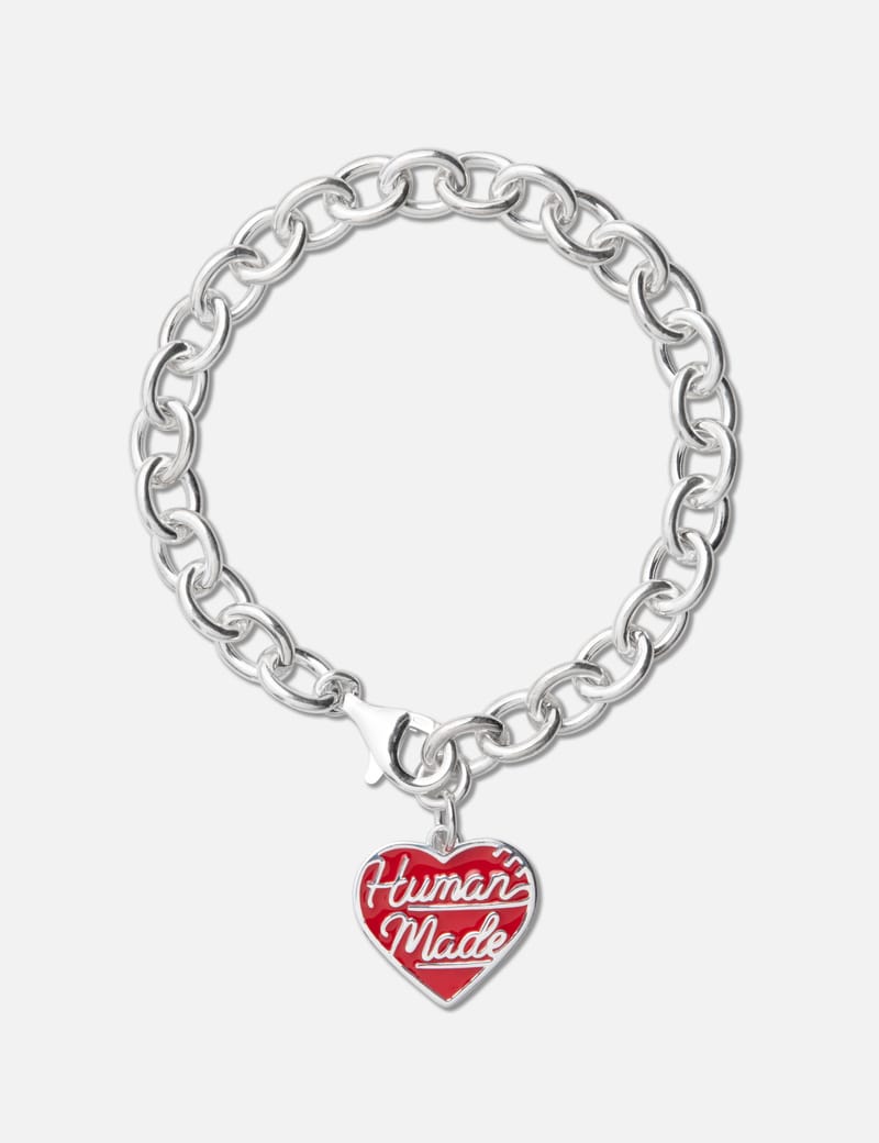 HEART SILVER BRACELET human madeSPEC