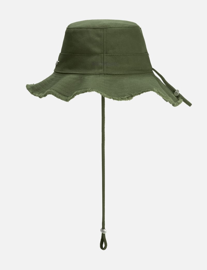 【関税込み】JACQUEMUS カーキ 'Le bob Artichaut' ハット JACQUEMUS Khaki Les Classiques 'Le bob Artichaut' Bucket Hat