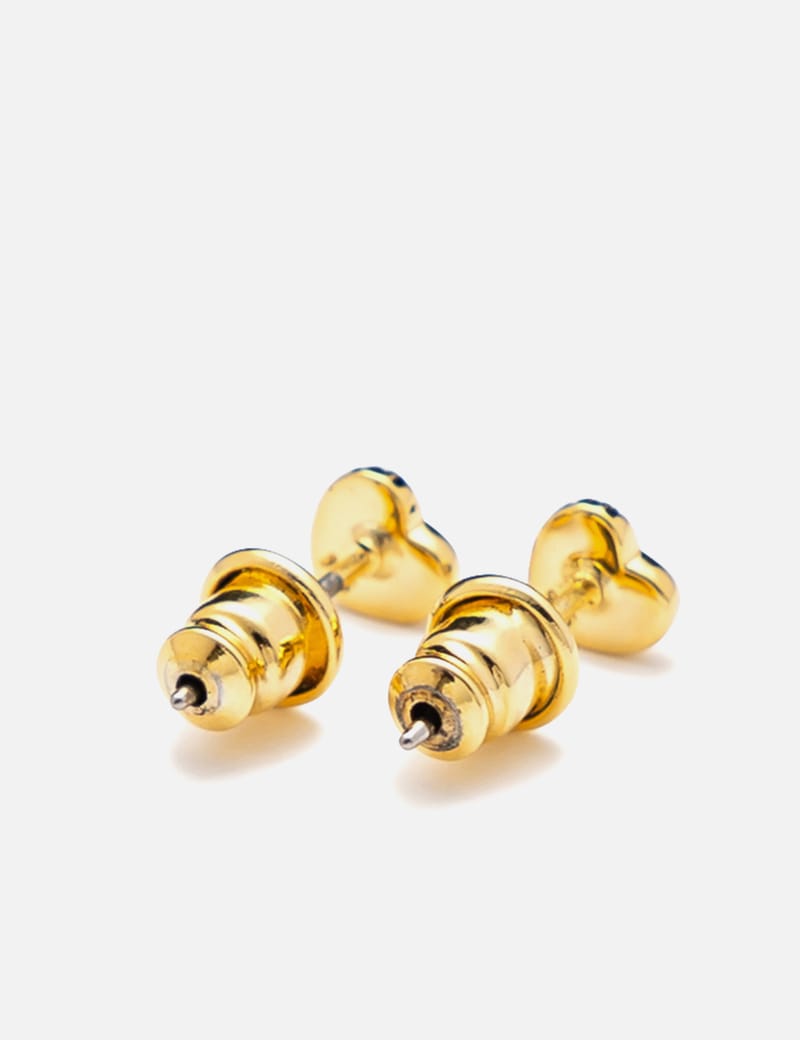 Human Made - HEART SILVER EARRING | HBX - Globally Curated
