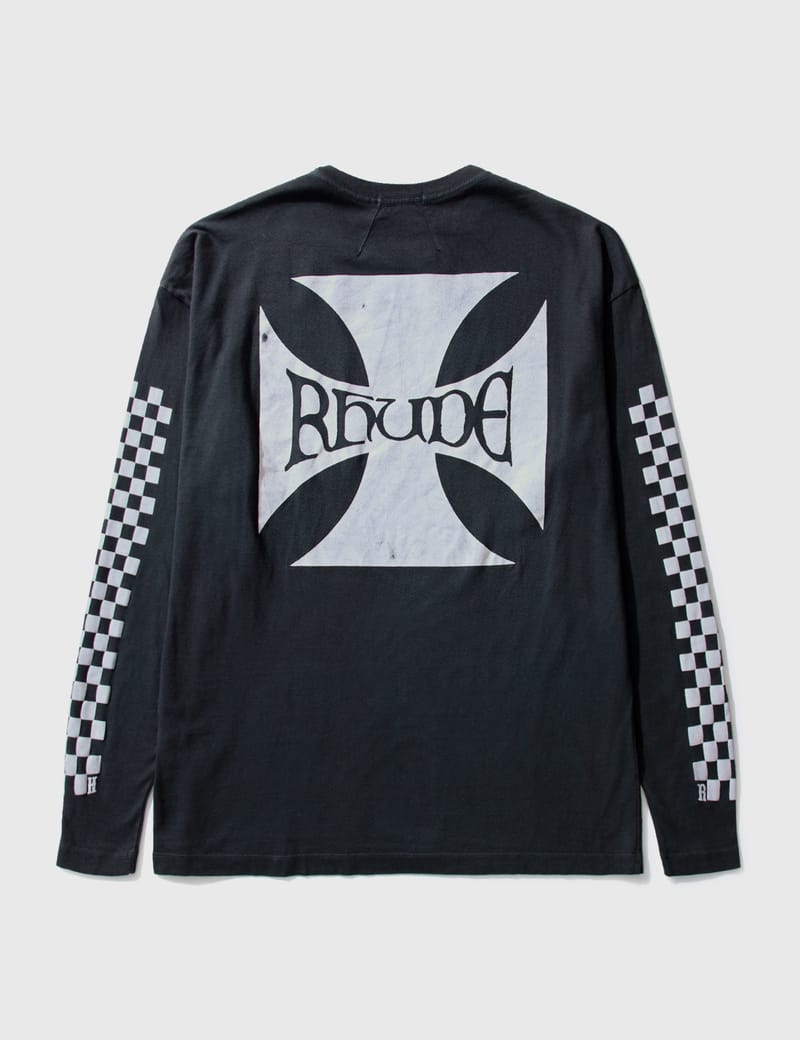 Rhude - Classic Checker Sweatshirt | HBX - Globally Curated