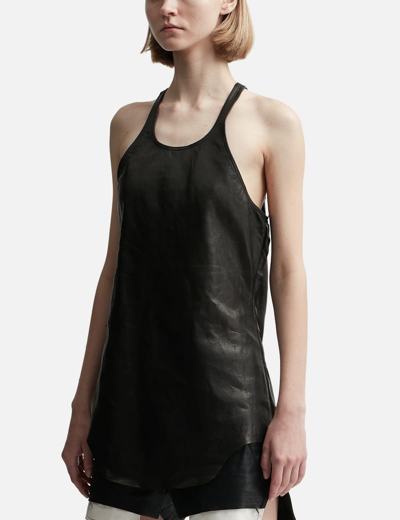 Rick Owens - LEATHER TANK | HBX - Globally Curated Fashion