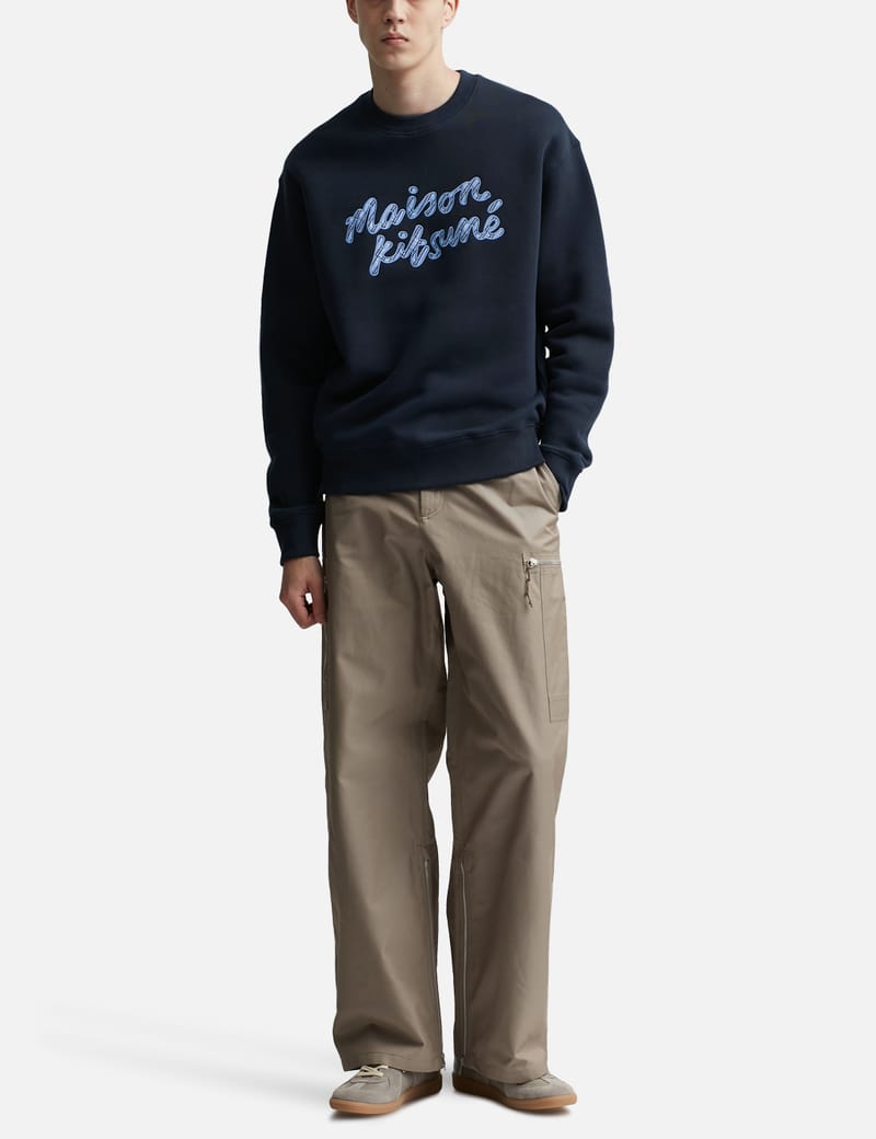Maison Kitsuné - Maison Kitsuné Handwriting Striped Comfort