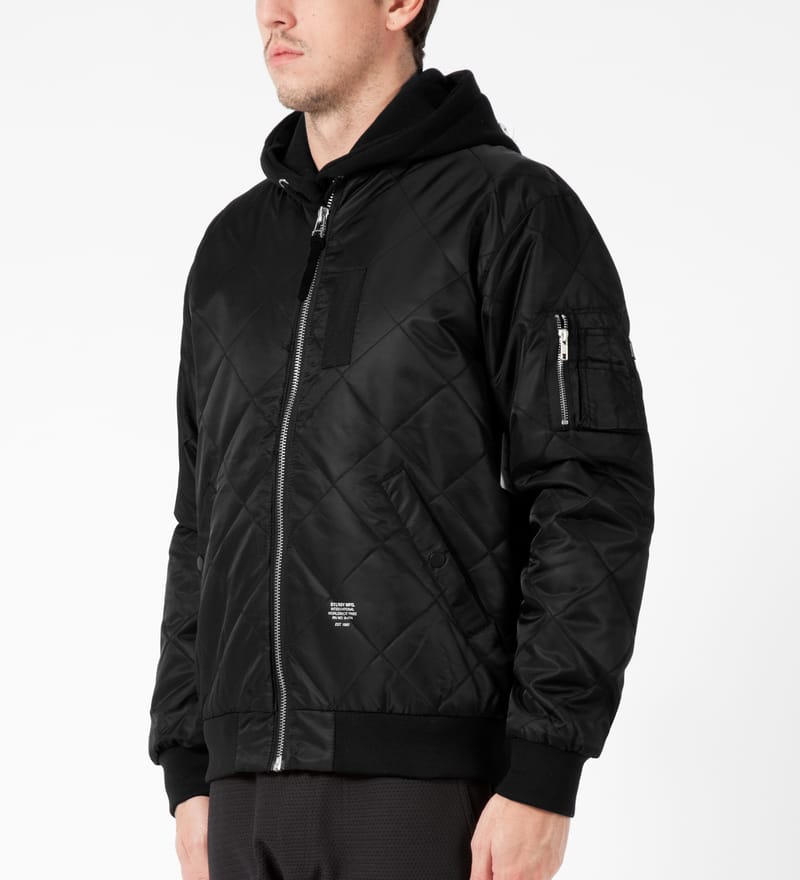 Stüssy - Black Quilted MA-1 Jacket | HBX - Globally Curated