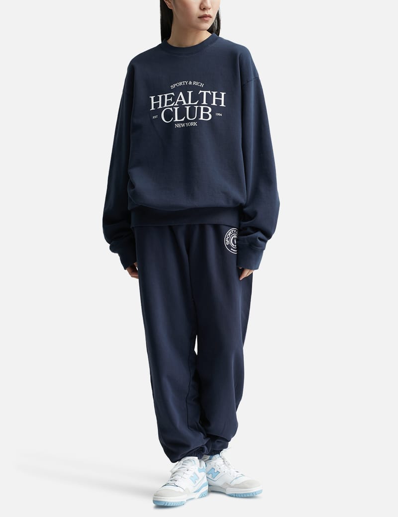 Sporty & Rich - SR HEALTH CREWNECK | HBX - Globally Curated