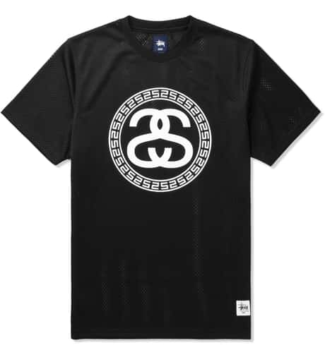 Stüssy - Black Mesh SS T-Shirt | HBX