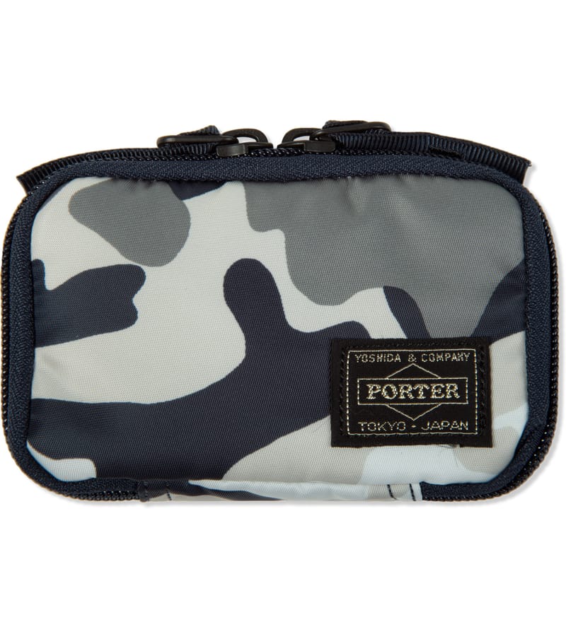 Head Porter - Navy Jungle Zip Key Case | HBX