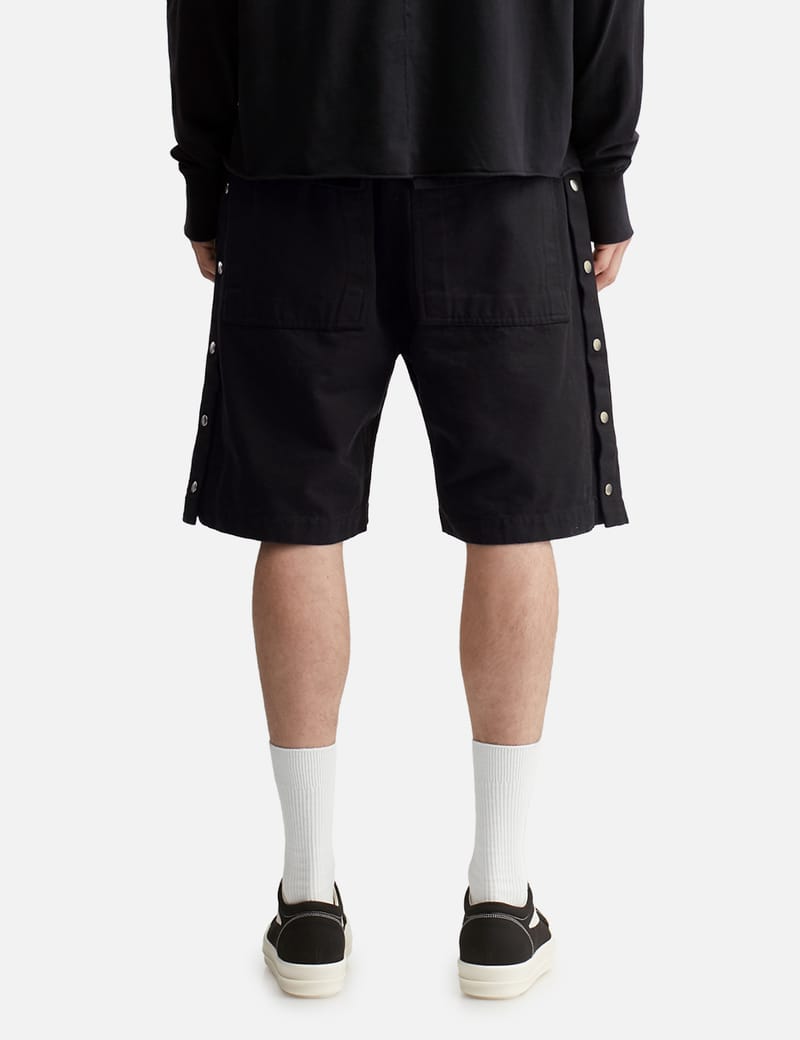 Rick Owens Drkshdw Wide Pusher Shorts - Wide-leg organic cotton
