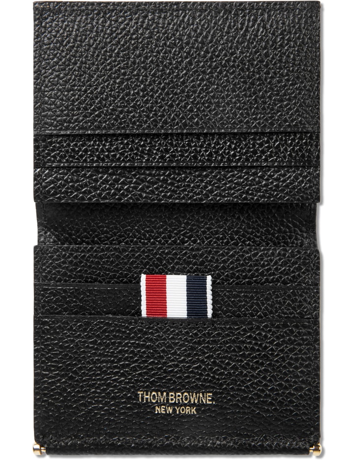 Thom Browne Black BiFold Card Holder HBX Globally Curated