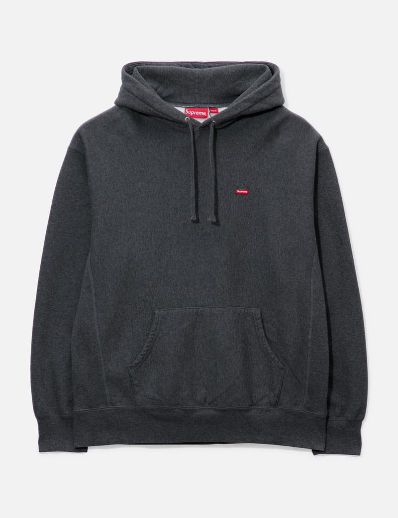 Supreme grey outlet box logo hoodie