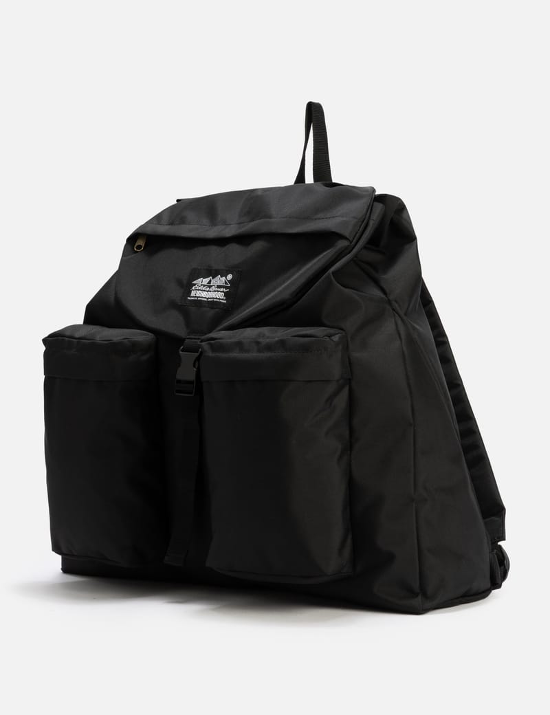 neighborhood EDDIE BAUER バックパック ブラック NEIGHBORHOOD NEIGHBORHOOD x Eddie Bauer Backpack - 耐久ナイロン製