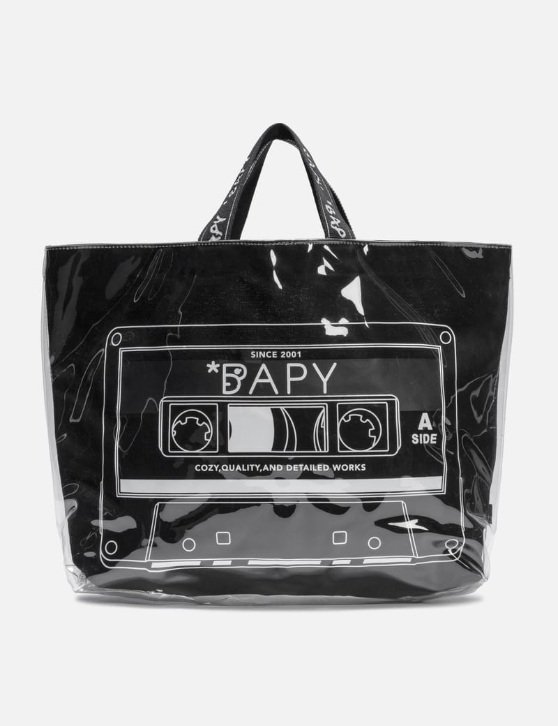 BAPY - BAPY PLASTIC TOTE BAG | HBX - Globally Curated Fashion and
