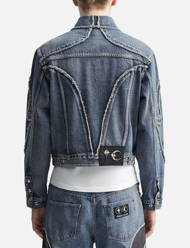 THUG CLUB - Denim Tribal Jacket | HBX - Globally Curated Fashion