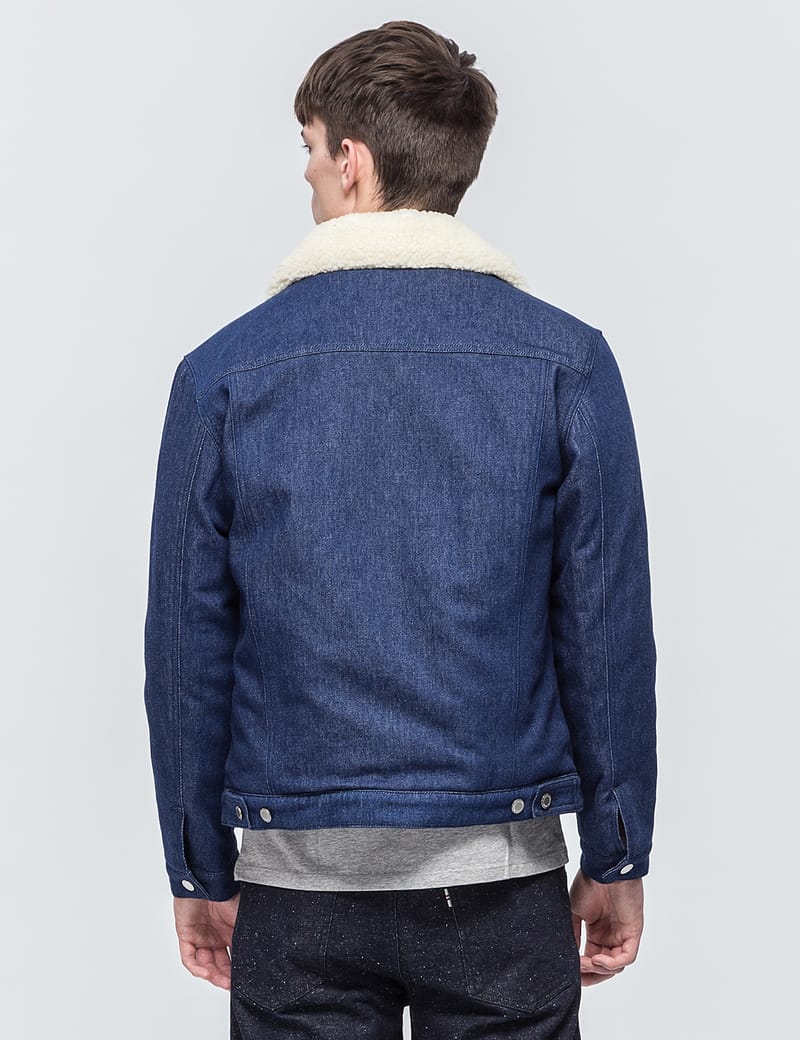 Maison Kitsuné - Denim Trucker Jacket | HBX - Globally Curated