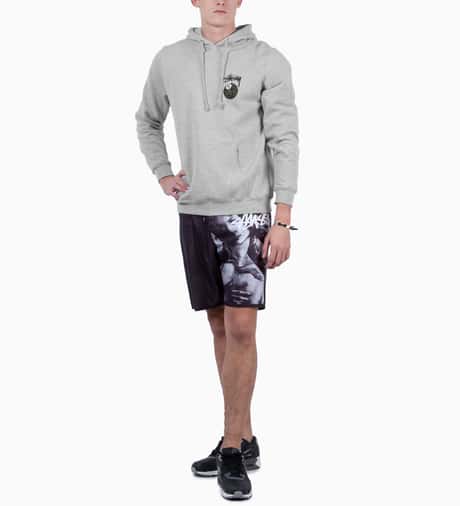 Stüssy - Heather Gray Gold Flake 8 Ball Hoodie | HBX