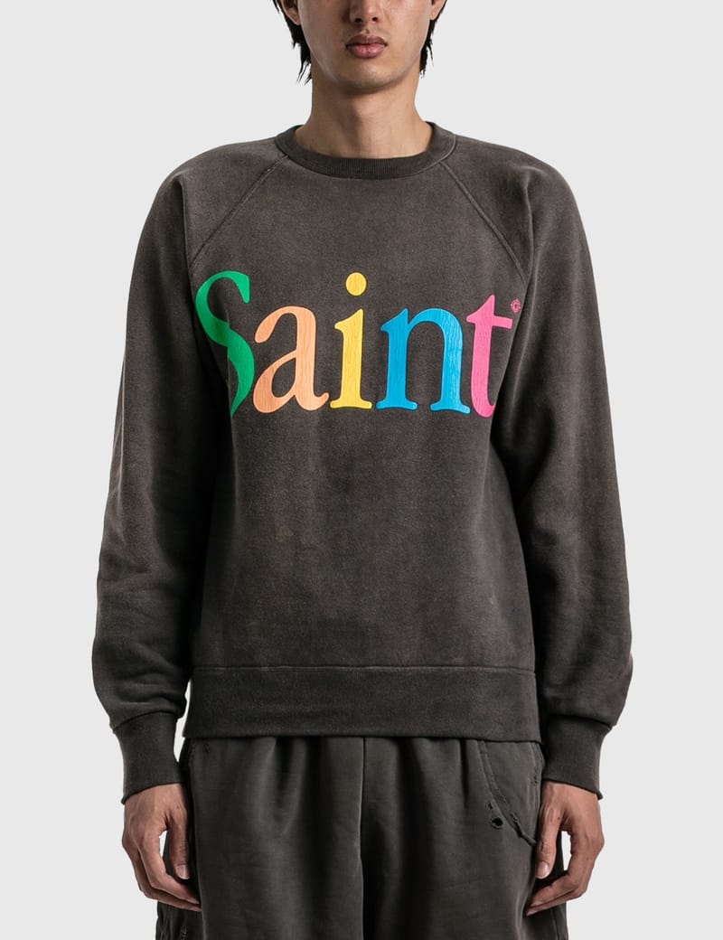 Saint Michael - COLORFUL SAINT SWEATSHIRT | HBX - Globally Curated